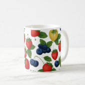 Basse tasse à café motif aux fruits (Devant droit)