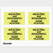 Basse Wealthy & Réussite Sticker Rectangulaire (Feuille)