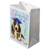 Basset Afstuderen Medium Cadeauzakje (Voorkant Gekanteld)