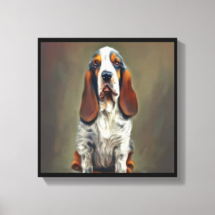 Basset Bleu de Gascogne Canvas Afdruk