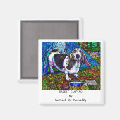 BASSET CAMPING MAGNEET (Voorkant / Achterkant)