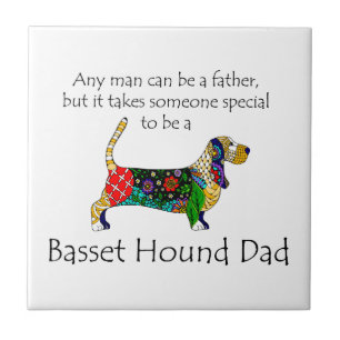 Basset Dad Tegel Tegeltje