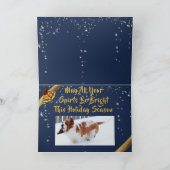 Basset en neige sur la carte de Noël (Intérieur)