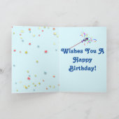 "Basset Fairy Godfather" sur la carte d'anniversai (Intérieur)