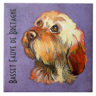 Basset Fauve de Bretagne Ceramic Tegel Tegeltje