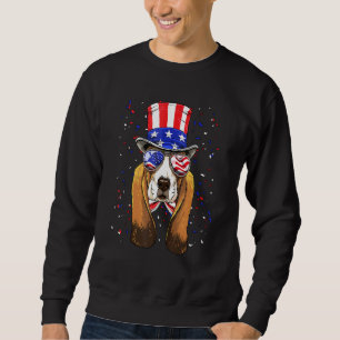 Basset Hond 4 juli Amerikaanse Dog Verenigde State Trui