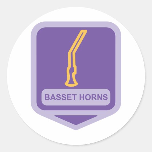 Basset Horns Icon Stickers (Devant)