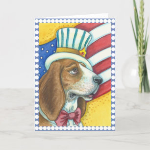 BASSET HOTEL ONCLE SAM, CHIEN CARTE DE RECONNAISSA