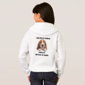 Basset Hound 100 jours de Sweat - shirt à capuche  (Dos entier)