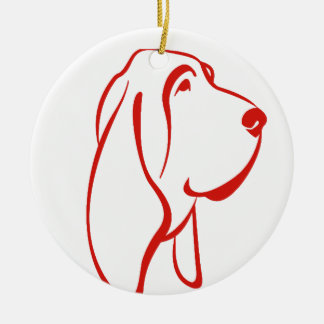 BASSET HOUND [16] KERAMISCH ORNAMENT