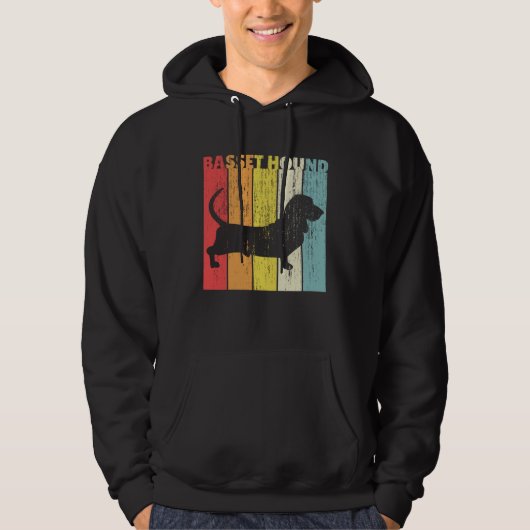 Basset Hound  1 Hoodie (Voorkant)