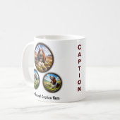 Basset Hound 6-Afbeelding koffie Mok ontwerp (Voorkant links)