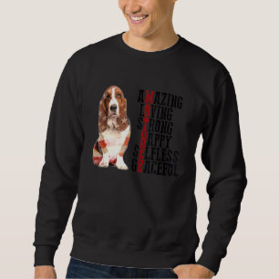 Basset Hound Amazing Loing Strenge, gelukkige, onb Trui