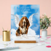 Basset Hound Angel Chien Nom animal Mémorial (Mariage)