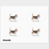 Basset Hound ! Autocollant (Feuille)