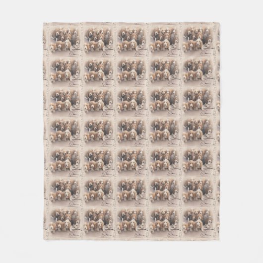 Basset hound Blanket Fleece Deken (Voorkant)