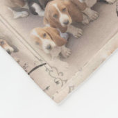 Basset hound Blanket Fleece Deken (Hoek)