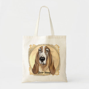 Basset Hound boodschappentas Tote Bag