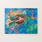 Basset Hound Breed Dog Kerstmis Legpuzzel (Horizontaal)