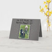 Basset Hound Butt Funny Carte d'anniversaire (Fleur jaune)
