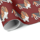 Basset Hound Cadeaupapier (Rol Hoek)