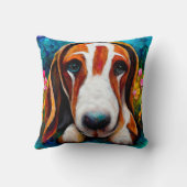 Basset hound chien mignon coussin (Verso)