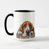 Basset Hound Chien Mug (Gauche)