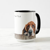 Basset Hound Chien Mug (Devant droit)