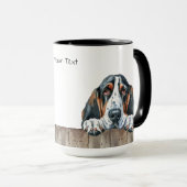 Basset Hound Chien Mug (Devant droit)