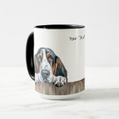 Basset Hound Chien Mug (Devant gauche)