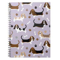 Basset Hound Chig Bones and Paws Carnet