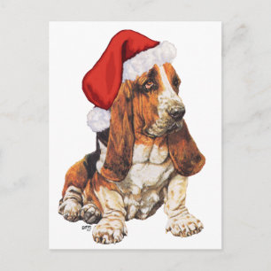 Basset Hound Christmas Feestdagenkaart