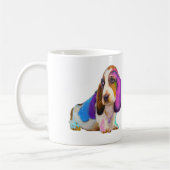 Basset Hound complètement de tasse de couleurs (Gauche)