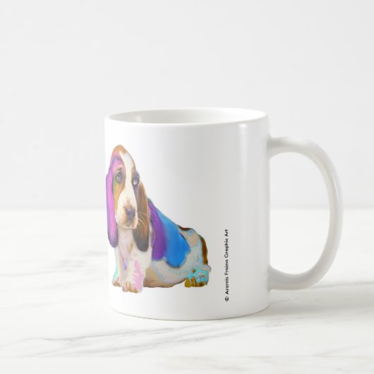 Basset Hound complètement de tasse de couleurs (Droite)