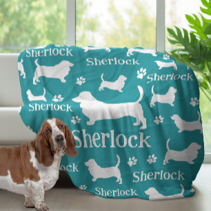 Basset Hound Couverture de chien personnalisée Tur