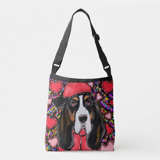 Basset Hound Crossbody Tas (Voorkant)
