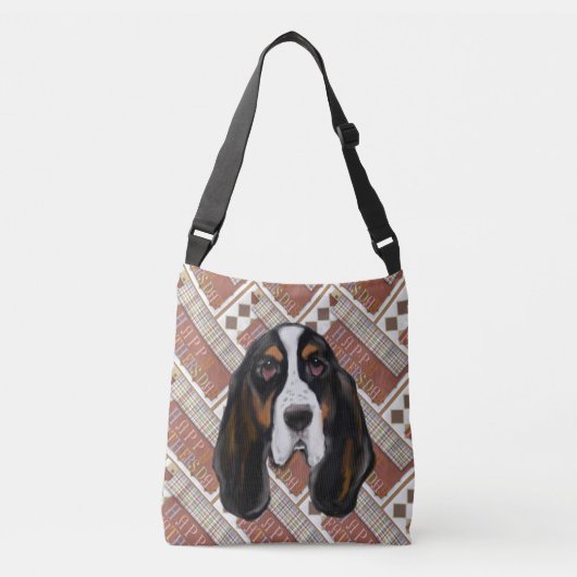Basset Hound Crossbody Tas (Voorkant)
