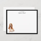 Basset Hound Custom Flat Merci Notes (Devant / Derrière)