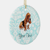 Basset Hound; Cute Keramisch Ornament (Rechts)