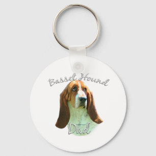 Basset Hound Dad 2 Sleutelhanger