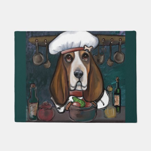 BASSET HOUND DEURMAT (Voorkant)
