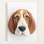 Basset Hound Dog 3D geïnspireerd Planner (Voorkant)