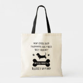 Basset Hound Dog Best Friend Tote Bag (Achterkant)