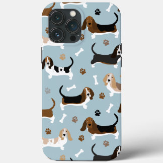 Basset Hound Dog Botten en Paws iPhone 13 Pro Max Hoesje