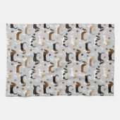 Basset Hound Dog Botten en Paws Theedoek (Horizontaal)