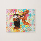 Basset Hound Dog Flying Ears Legpuzzel (Horizontaal)