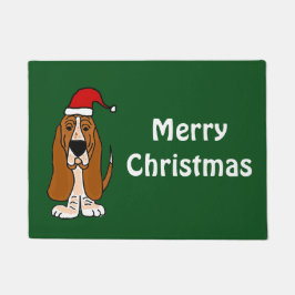 Basset Hound Dog-kerstdeurmat Deurmat
