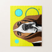 Basset Hound Dog Legpuzzel (Verticaal)
