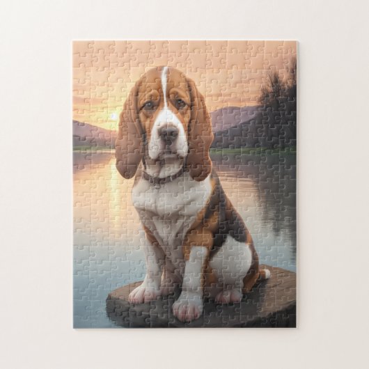 Basset Hound Dog   Legpuzzel (Verticaal)