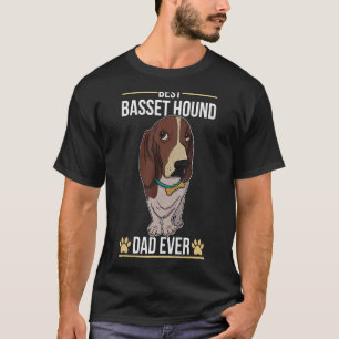 Basset Hound Dog mam Walk Dog Gezegden Breeder 4 T-shirt